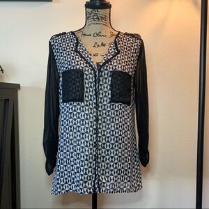 Charlotte Russe Black and White blouse/shirt